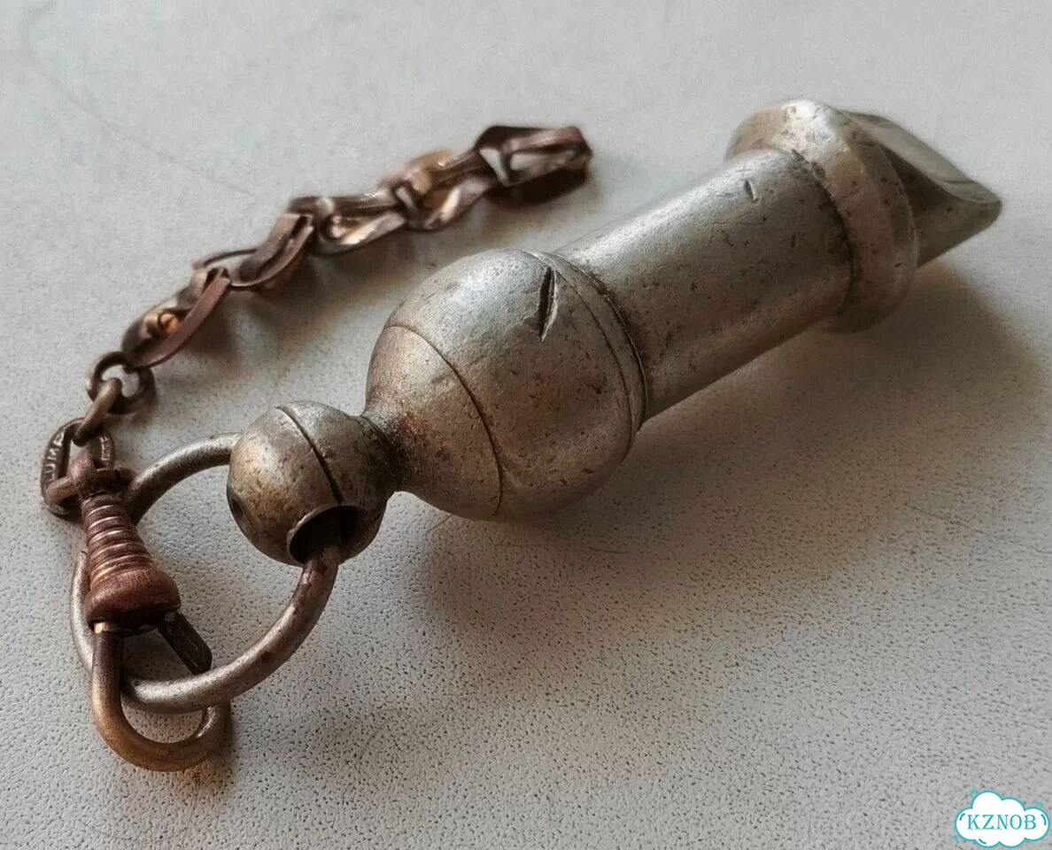 Старинный мельхиоровый офицерский свисток риа фото 8