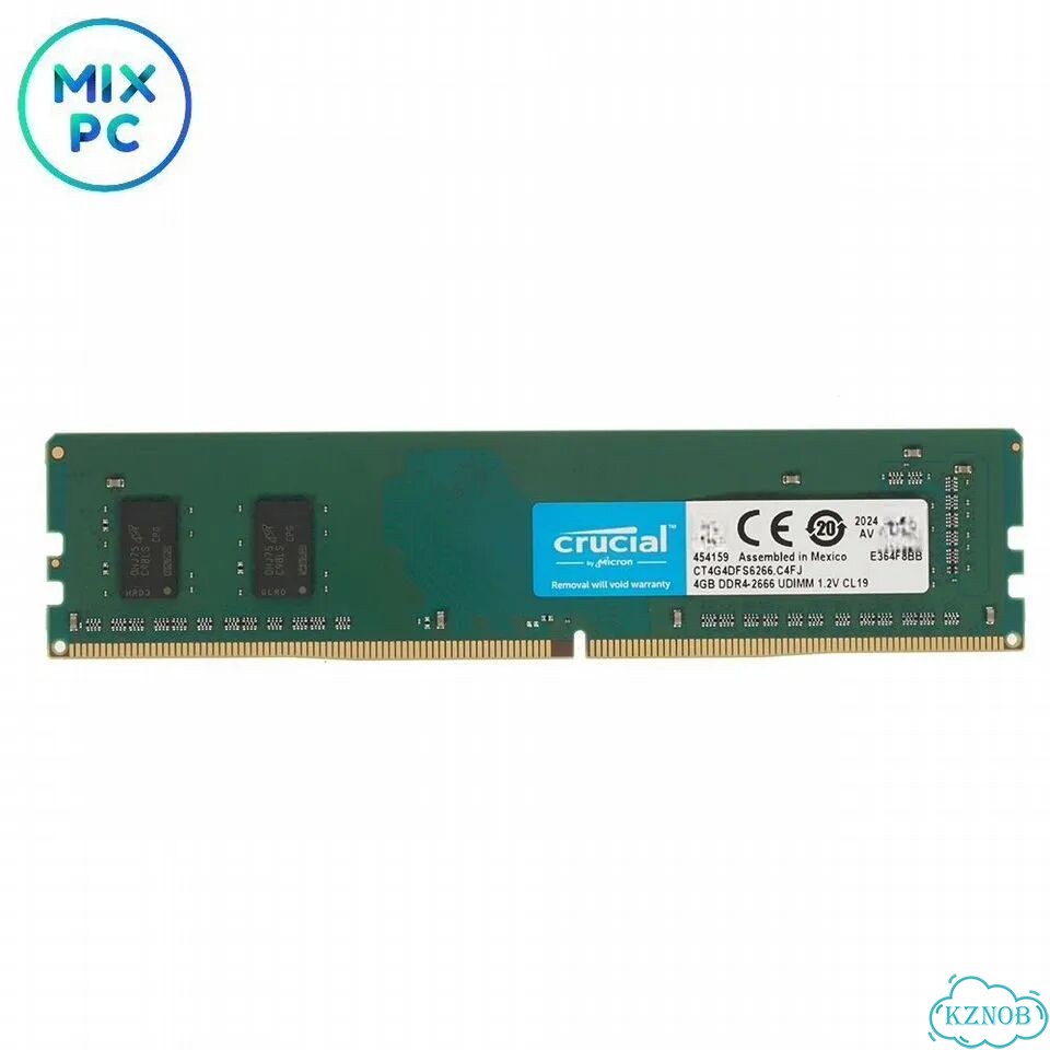 Модуль памяти DDR4 4GB 2666MHz Crucial CT4G4DFS6266.C4FJ Б.У. с гарантией 14 дней фото 1