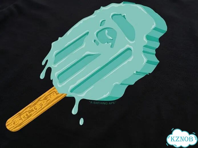 Лонгслив черный Bape T-shirt SS26 rod ice printing DAC0212 streetwear vintage фото 3