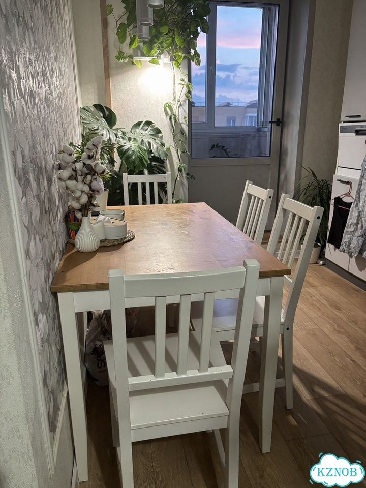 Стол кухонный со стульями IKEA фото 2