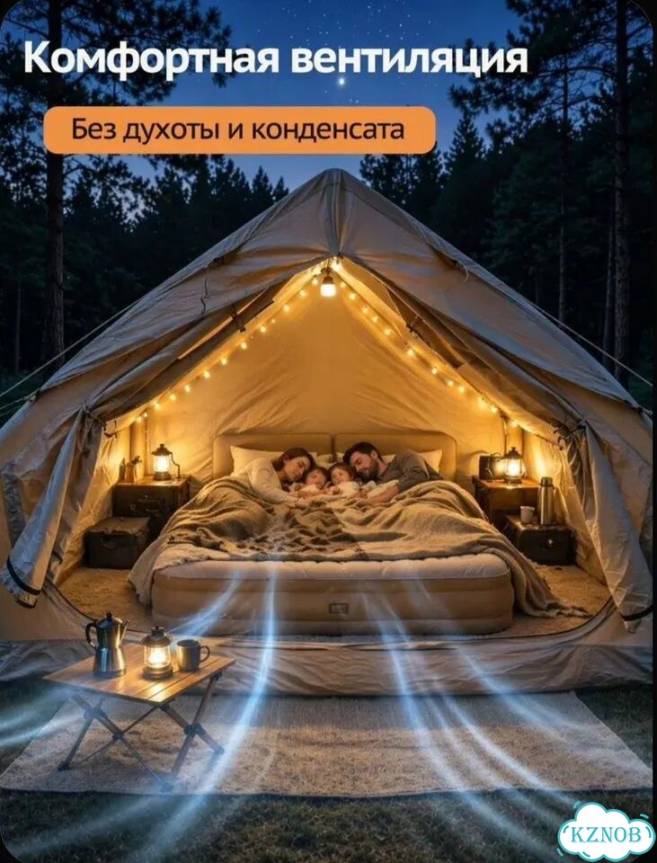 Надувная палатка-домик кемпинговая 300х210х190 фото 3