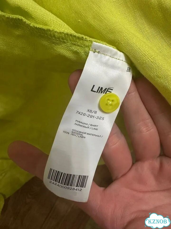 Рубашка льняная lime фото 4