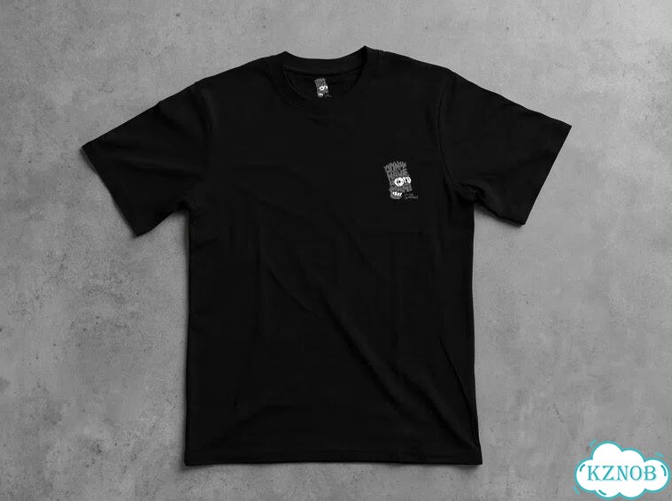 Футболка черная The Simpsons american retro hight street DAC0225 streetwear vintage фото 2