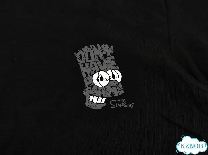 Футболка черная The Simpsons american retro hight street DAC0225 streetwear vintage фото 4