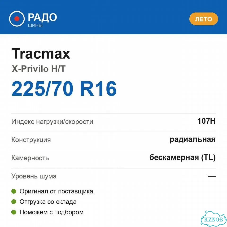 Tracmax X-Privilo H/T 225/70 R16 107H фото 2