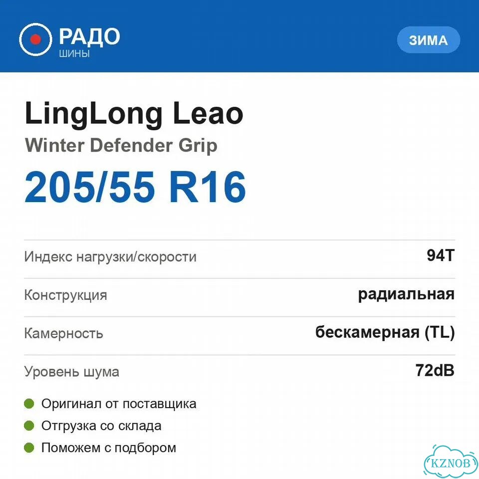 Leao Winter Defender Grip 205/55 R16 94T фото 2