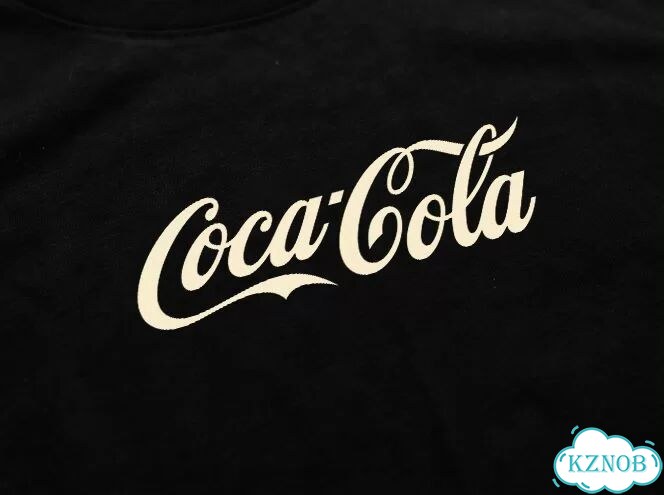 Лонгслив черный Coca-Cola basic letters foam print DAC0224 streetwear vintage фото 4