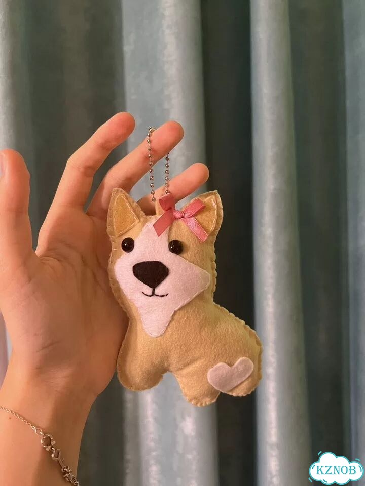 Брелок Корги из фетра фото 2