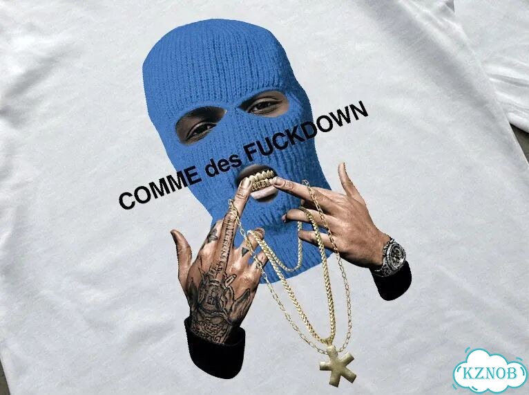 Лонгслив белый Comme Des Fuckdown ss26 AC0123 фото 4