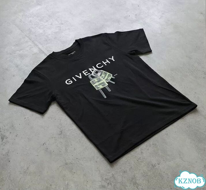Футболка черная Givenchy SS23 2 замка DAC0051 luxury archive фото 2