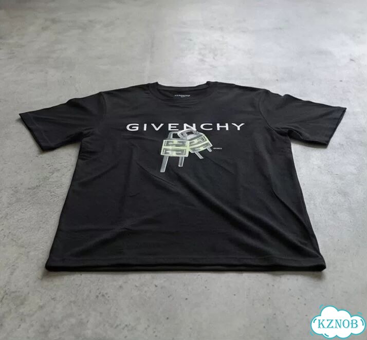 Футболка черная Givenchy SS23 2 замка DAC0051 luxury archive фото 3