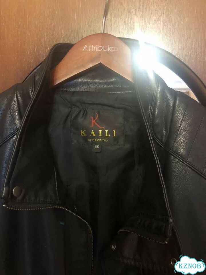 Куртка kaili, 60 размер, новая, кожа, оригинал фото 3