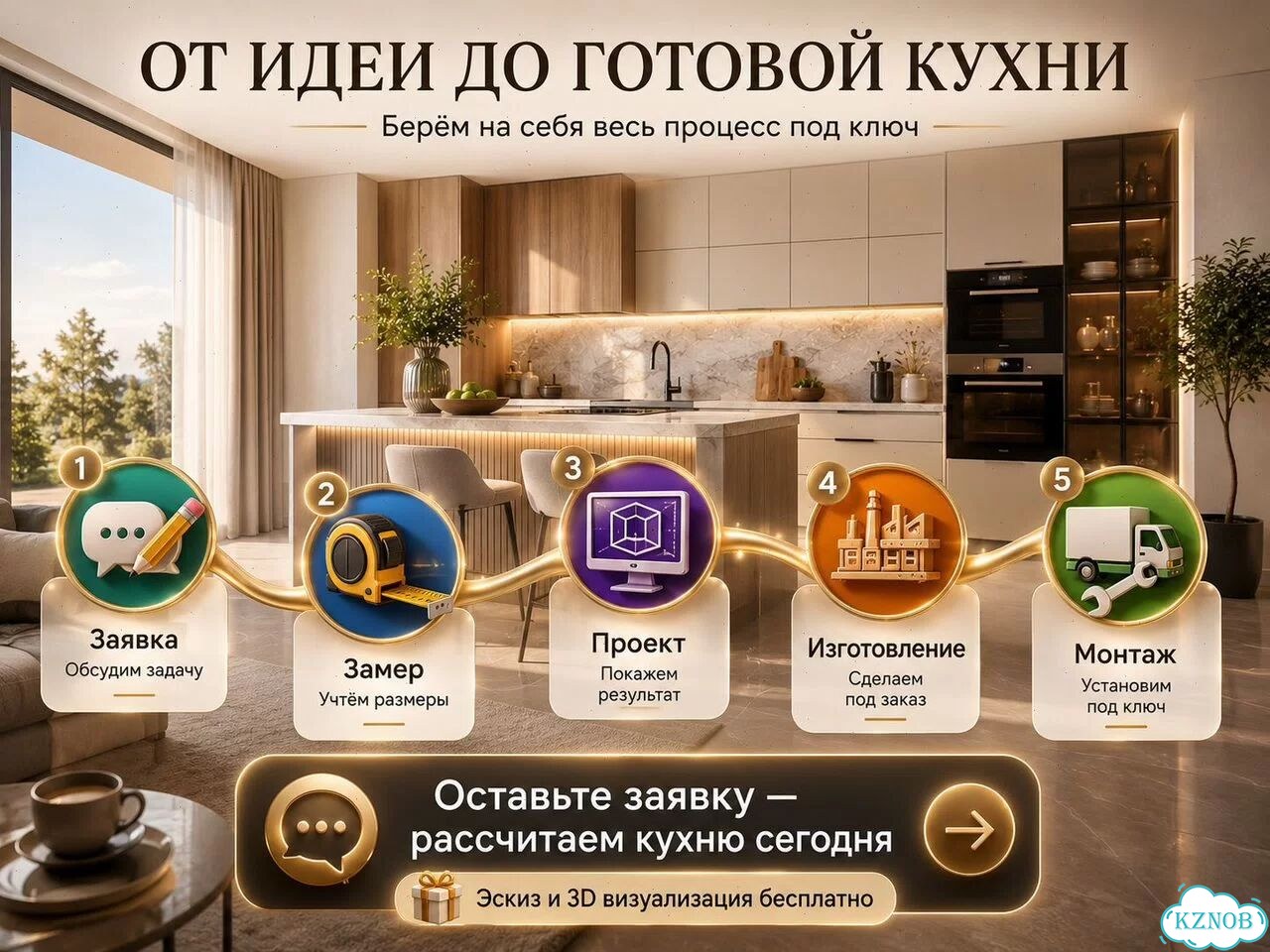 Кухня со встроенной техникой фото 6