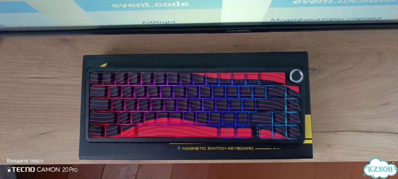 Магнитная клавиатура attack shark x65 pro he фото 2