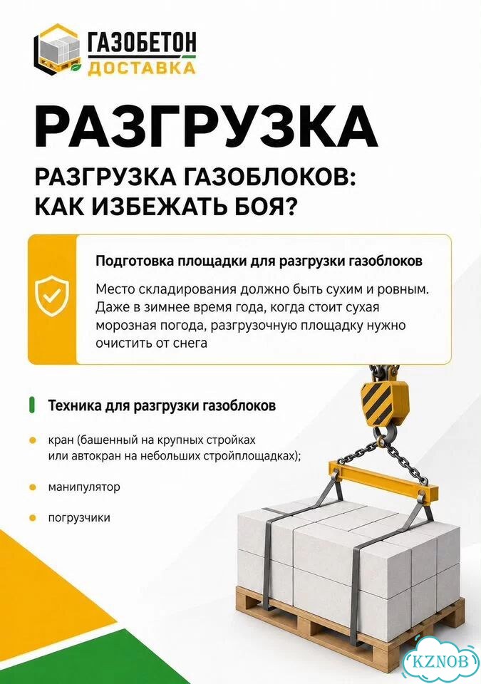 Газоблок с доставкой на объект фото 5