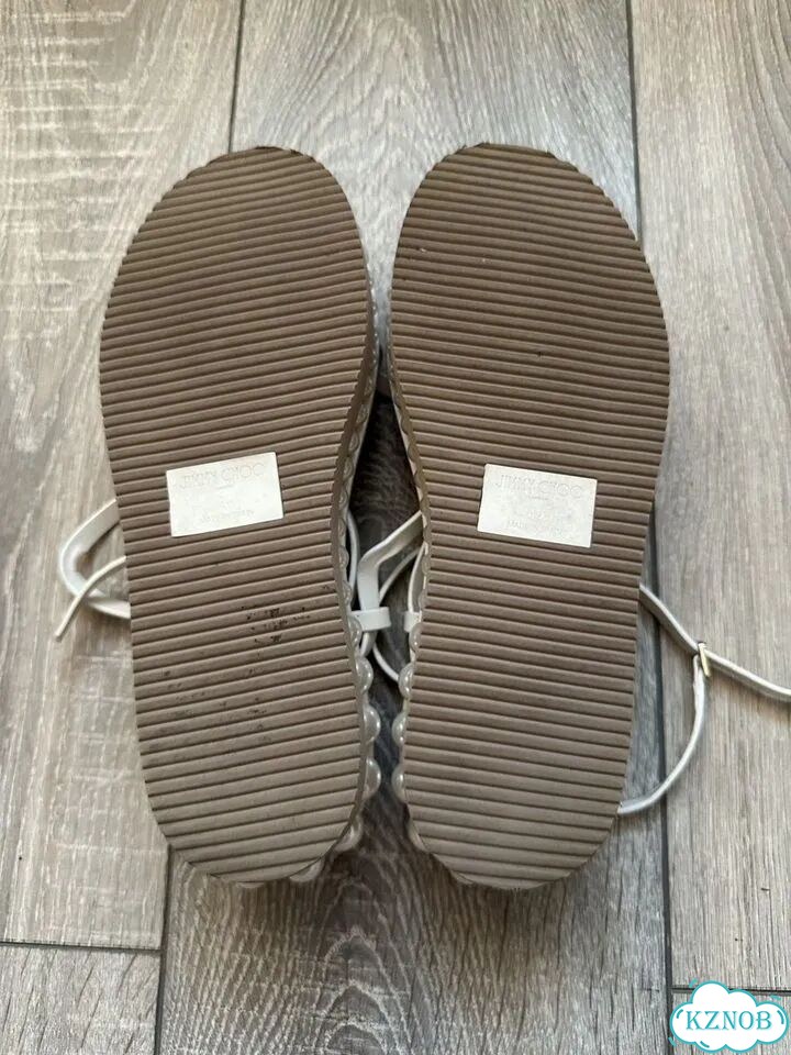 Сандали Jimmy Choo Pine Flat Pearl оригинальные фото 5