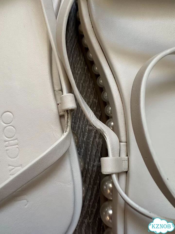 Сандали Jimmy Choo Pine Flat Pearl оригинальные фото 7