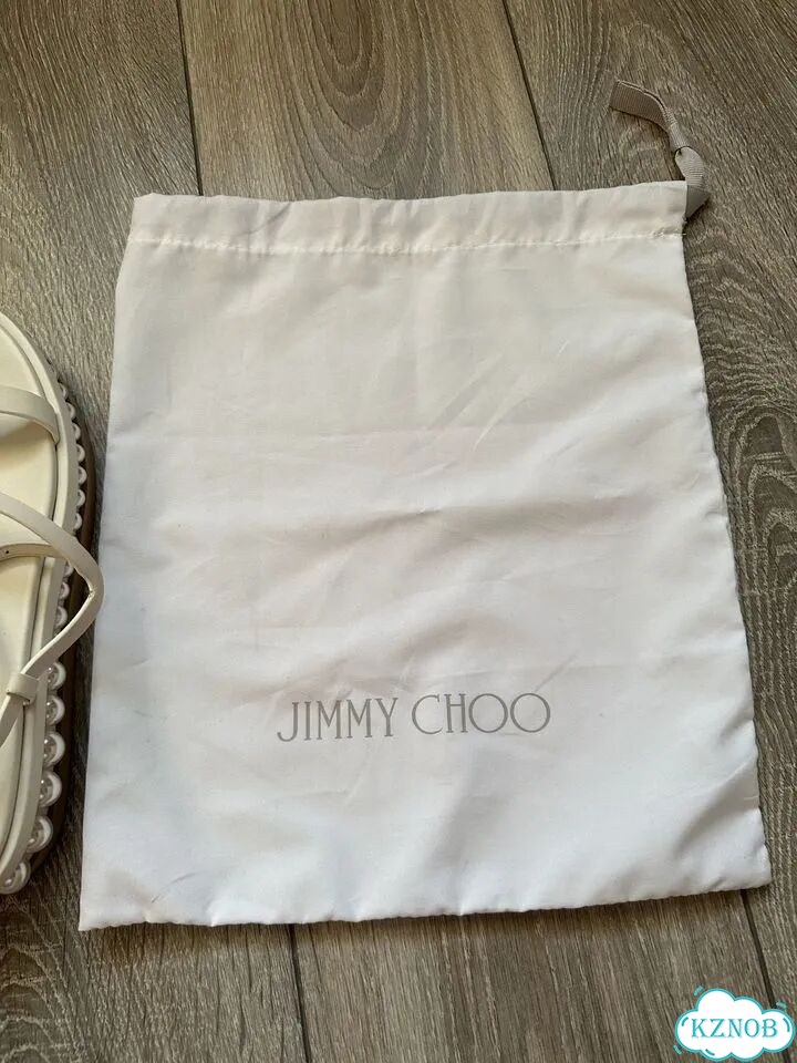 Сандали Jimmy Choo Pine Flat Pearl оригинальные фото 8