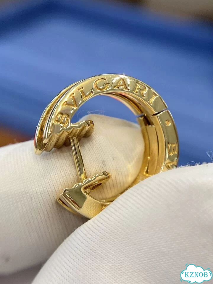 Серьги bvlgari B.zero желтое золото 750 фото 5