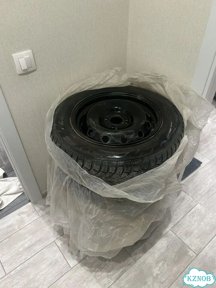 Комплект резины на штампах 185/65 15r с колпаками фото 1
