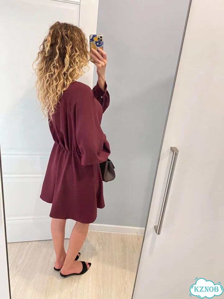 Приталенное платье с золотистыми пуговками H&M M/L фото 4