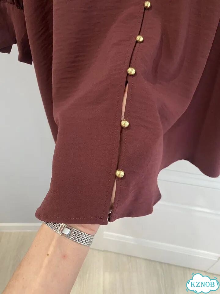 Приталенное платье с золотистыми пуговками H&M M/L фото 9