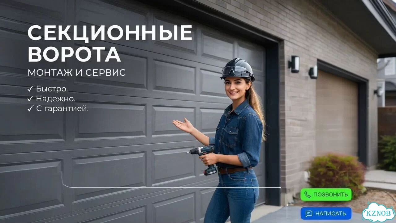 Секционные ворота.Гарантия.Качество.Результат фото 1