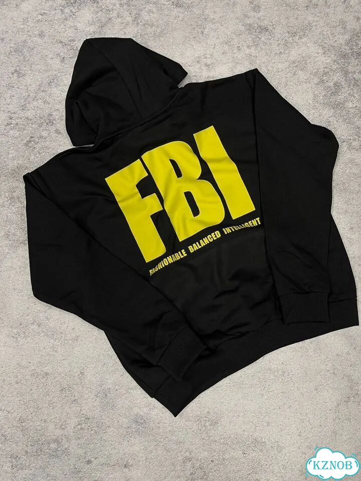Худи Balenciaga FBI black фото 2