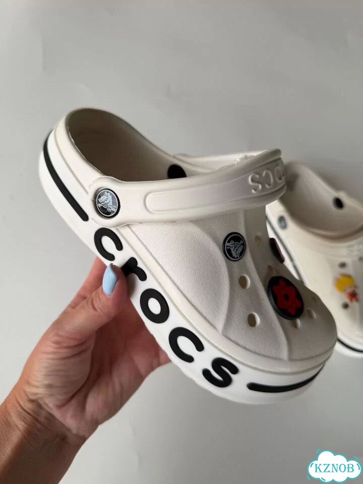 Crocs сабо детские 34-35 новые белые фото 3