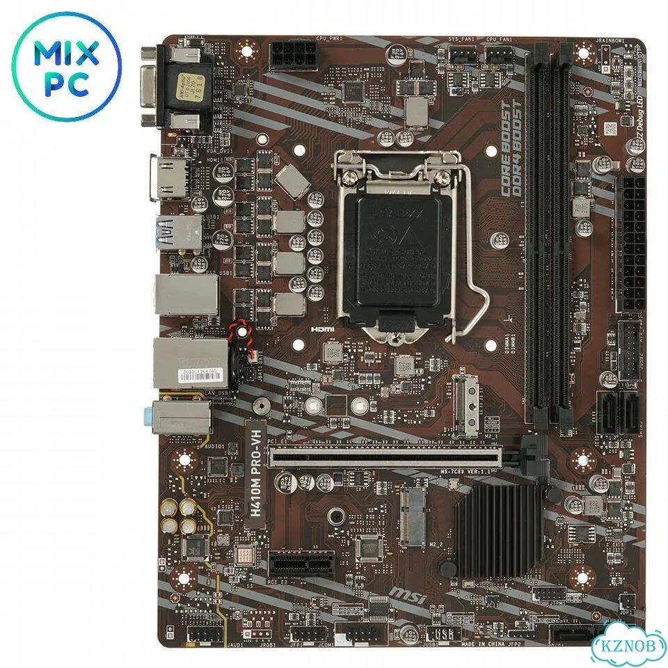 Материнская плата LGA1200 MSI H410M PRO-VH Б.У. с гарантией 14 дней фото 1