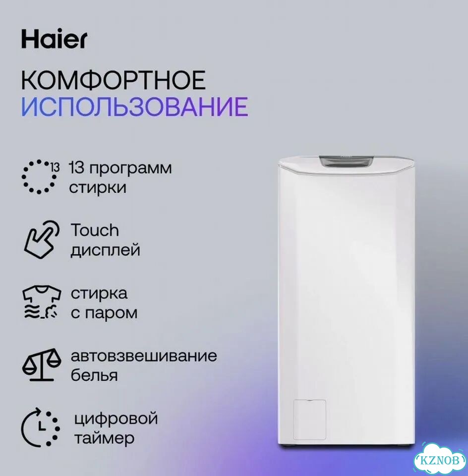 Стиральная машина Haier с вертикальной загрузкой фото 7