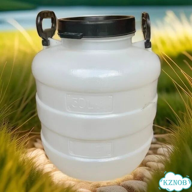 Бочка белая для воды 30 л фото 1