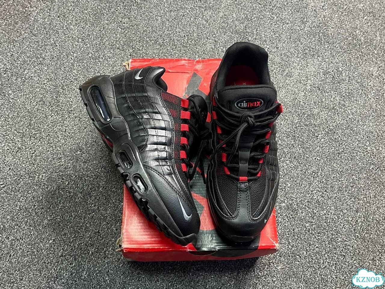 Кроссовки Nike air max 95 черные фото 8