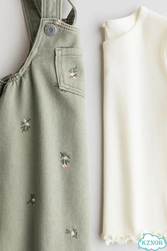 Комплект джинсовый сарафан и футболка h&m 74,86 фото 2