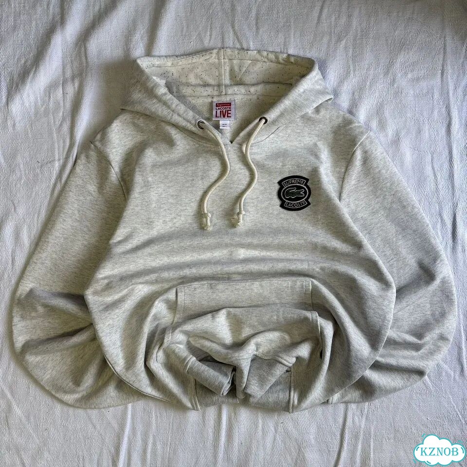 Худи supreme x lacoste оригинал фото 3