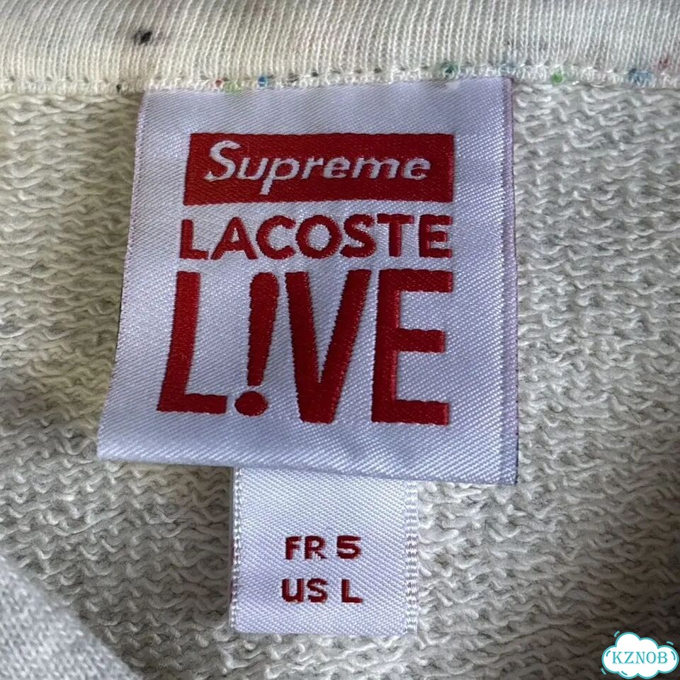 Худи supreme x lacoste оригинал фото 4