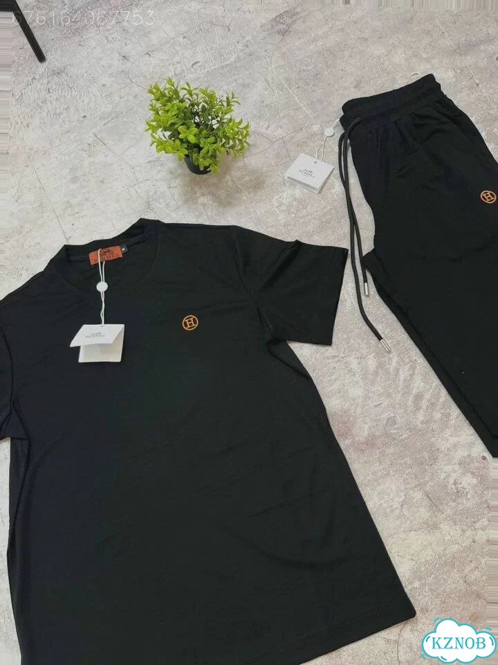 Костюм штаны с футболкой Hermes фото 3