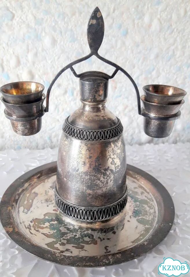 Винтажный коньячный набор, мельхиор, СССР фото 1