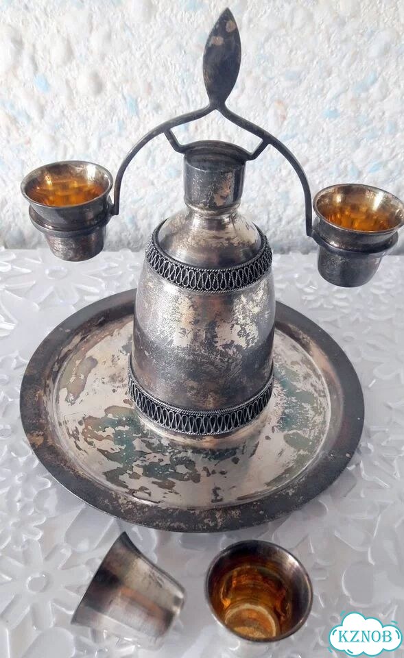 Винтажный коньячный набор, мельхиор, СССР фото 2