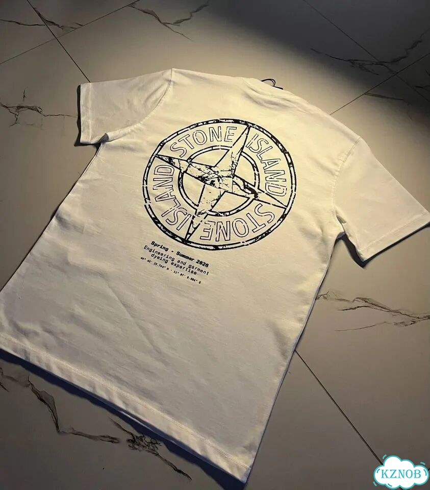 Футболка Stone island белая эксклюзив фото 6