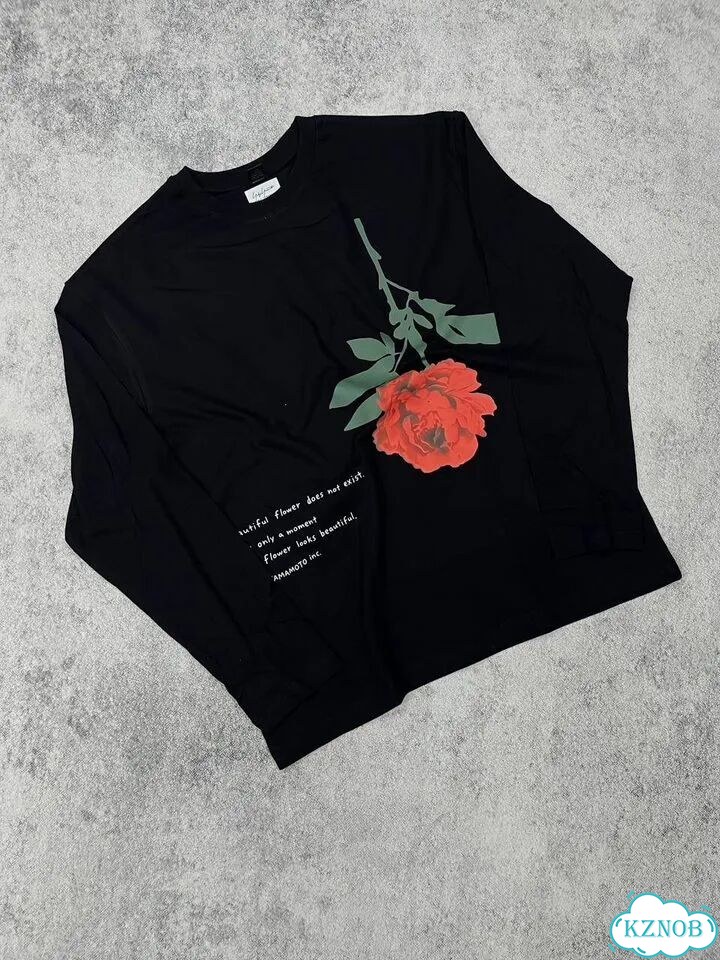 Лонгслив Yohji Yamamoto vintage rose фото 1