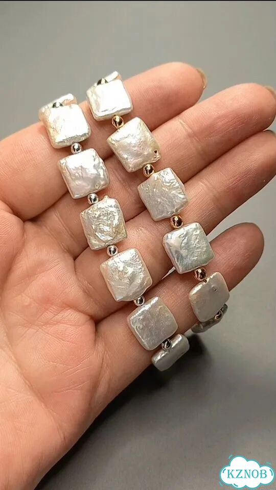 Браслет из натурального барочного жемчуга фото 3