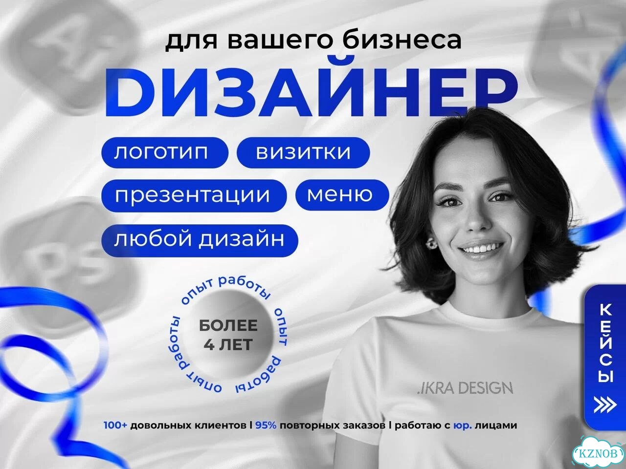 Визитки, логотипы, меню фото 1