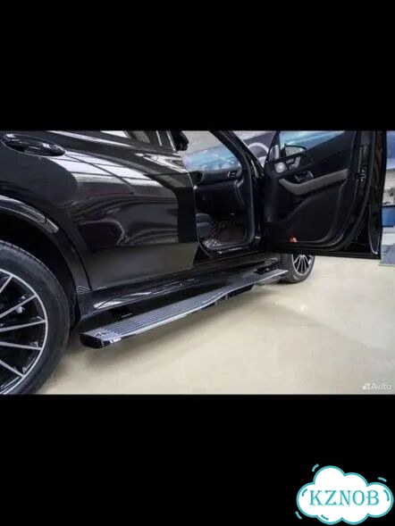Установка электро порогов на Mercedes GLE Maybach фото 4