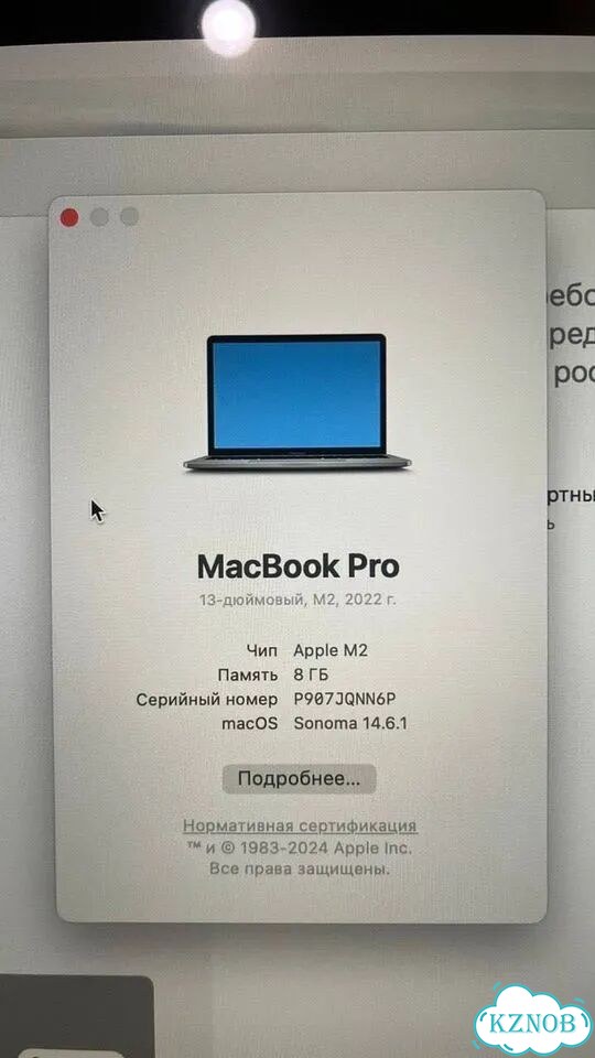 Macbook pro 13 2022 m2 8/256 фото 3