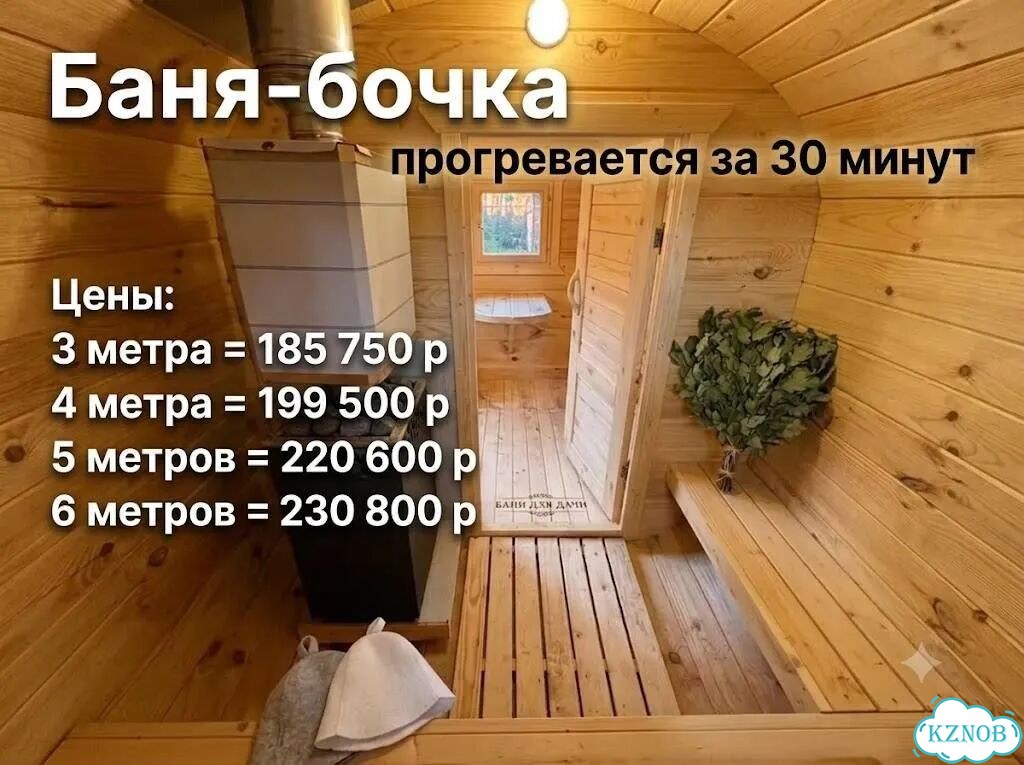 Баня бочка фото 1