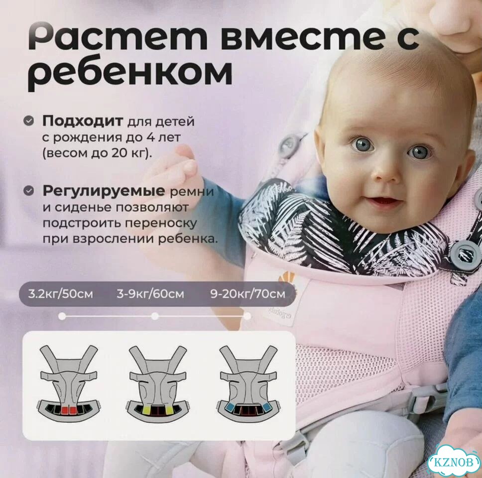 Эргорюкзак ergobaby omni 360 cool air mesh фото 4