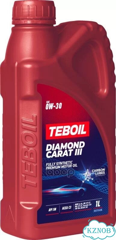 0W-30 Diamond Carat, 1л (синт.мотор.масло) Teboil фото 3