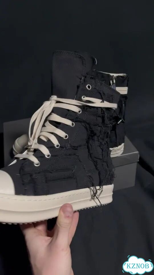 Кеды rick owens ramones slashed premium фото 1