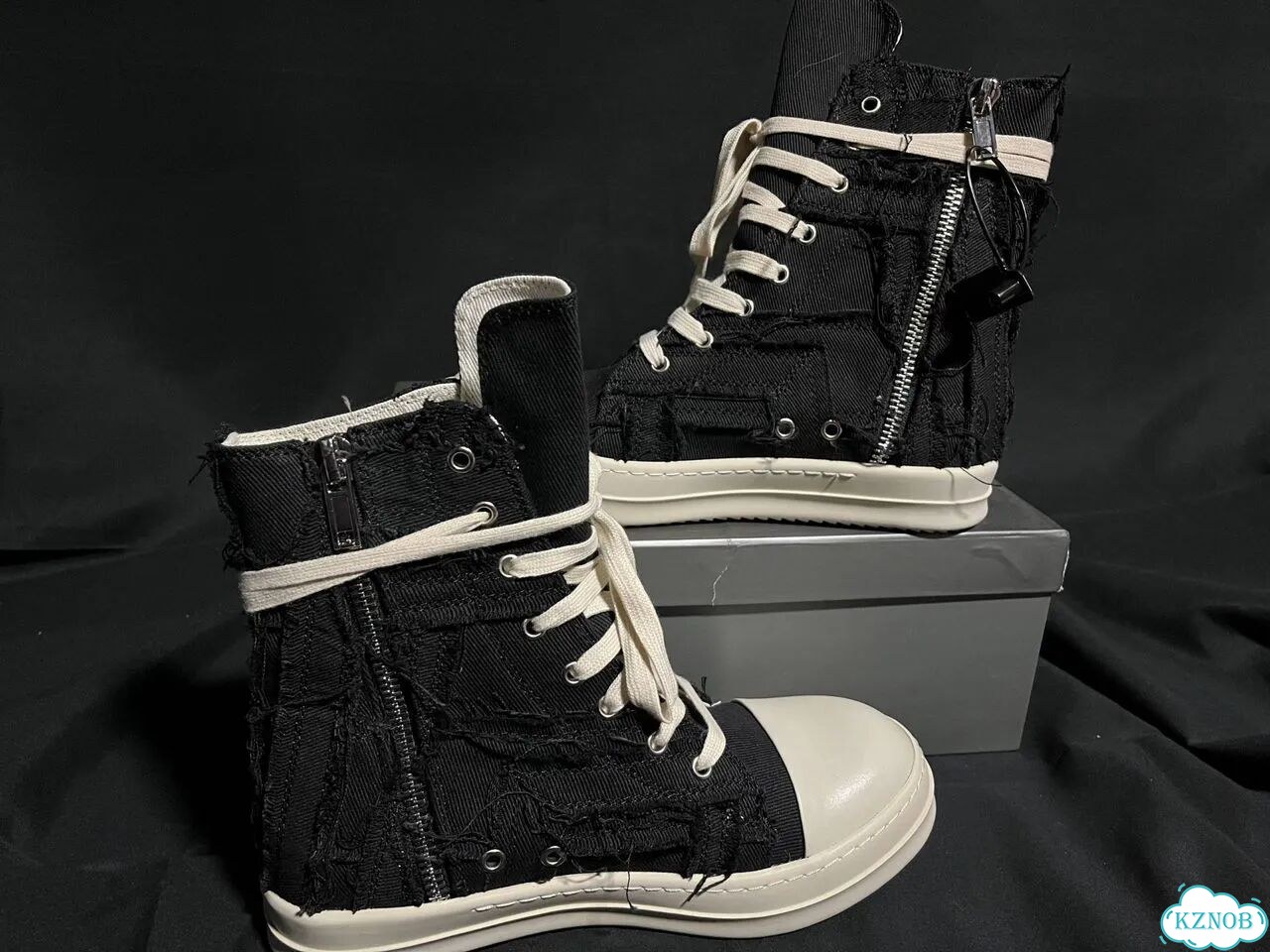 Кеды rick owens ramones slashed premium фото 3